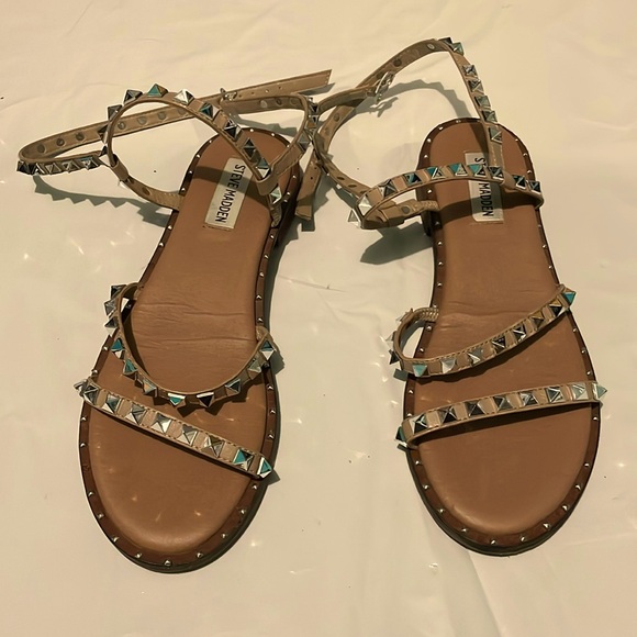 Steve Madden Rhinestone Wrap Sandals- Size 8 - Picture 1 of 8